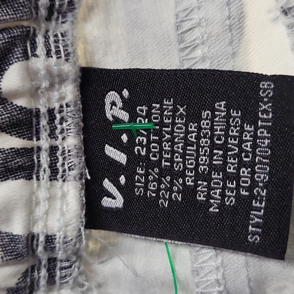 VIP, NEWSPAPER PRINT PANTS, SIZE 23/24 - Picture 6 of 6